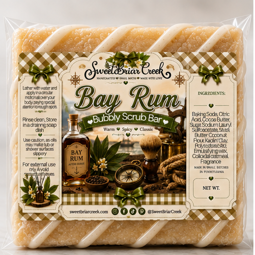 Bay Rum Bubbly Scrub Body Bars