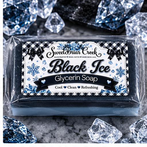 Black Ice Coconut Milk Glycerin Soap