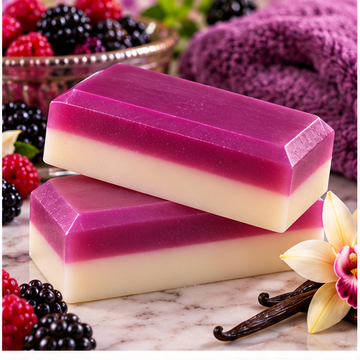 Black Raspberry Vanilla Coconut Milk Glycerin Soap