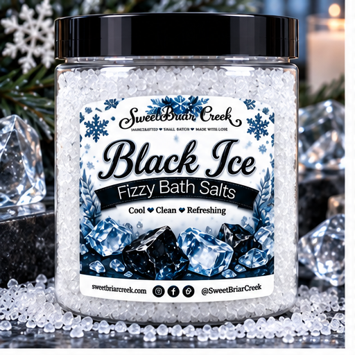 Black Ice Fizzy Bath Salt Soak