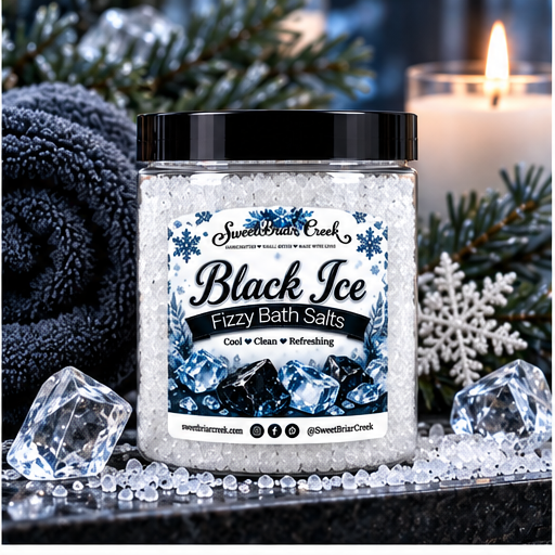 Black Ice Fizzy Bath Salt Soak