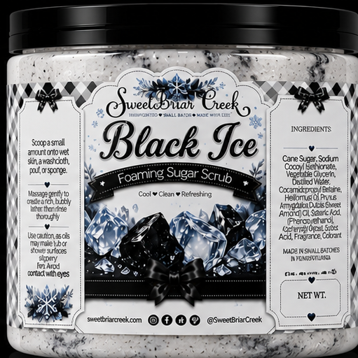 Black Ice Foaming Sugar Scrub
