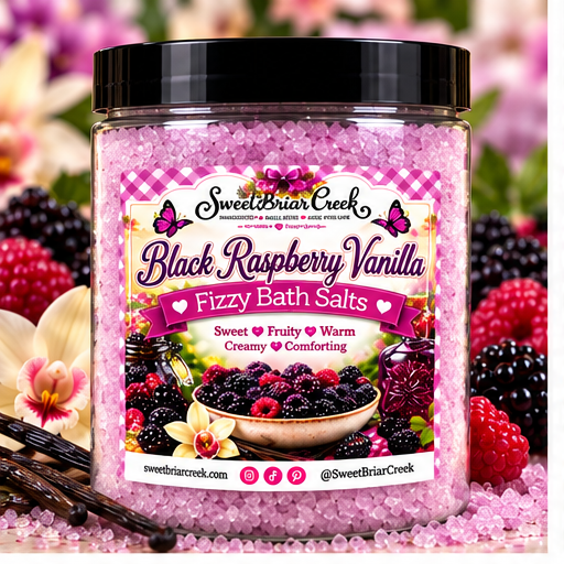Black Raspberry Vanilla Fizzy Bath Salt Soak