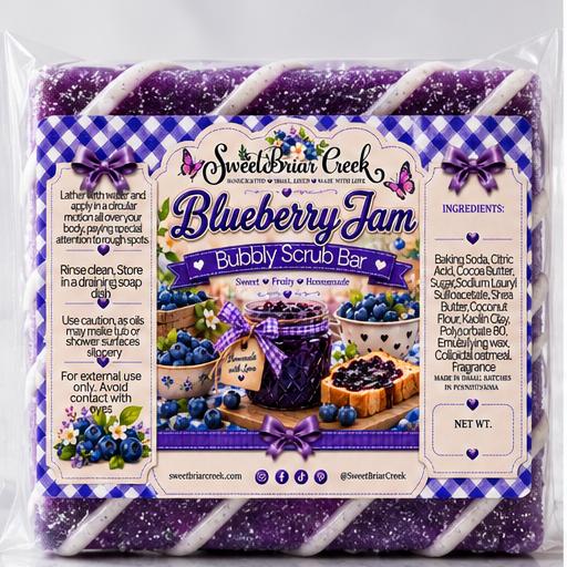 Blueberry Jam Bubbly Scrub Body Bars