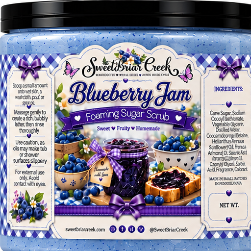 Blueberry Jam Foaming Sugar Scrub