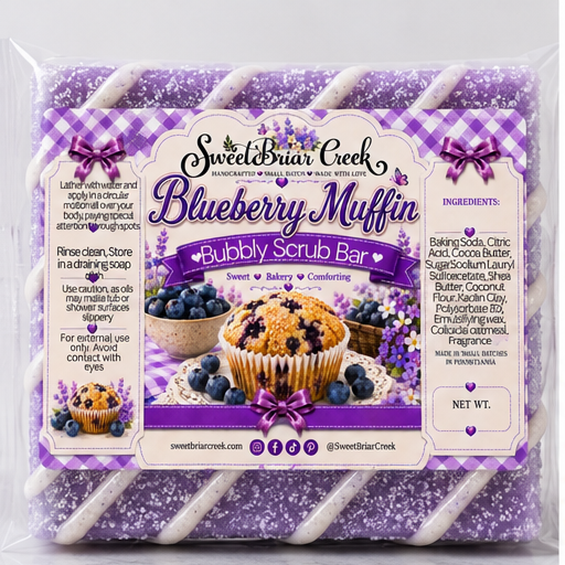 Blueberry Muffin Bubbly Scrub Body Bars