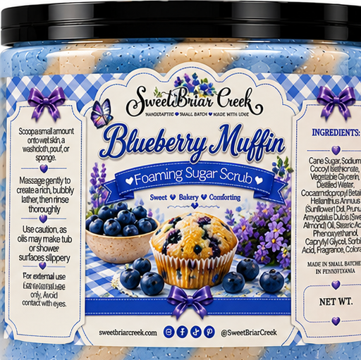 Blueberry Muffin Foaming Sugar Scrub