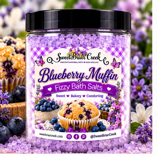 Blueberry Muffin Fizzy Bath Salt Soak