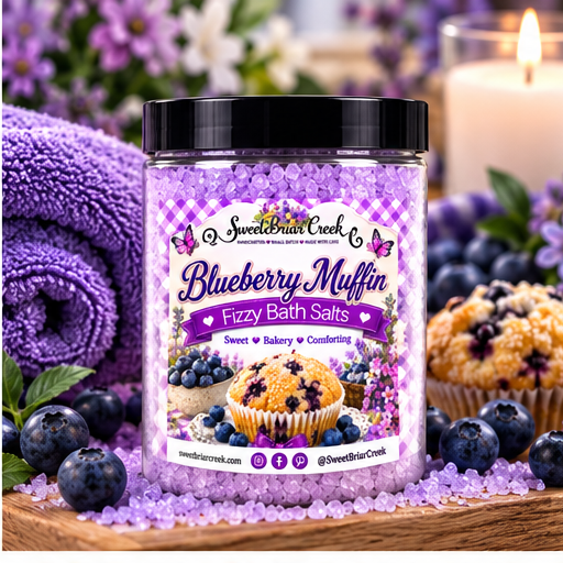 Blueberry Muffin Fizzy Bath Salt Soak