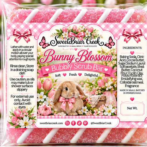 Bunny Blossom Bubbly Scrub Body Bars