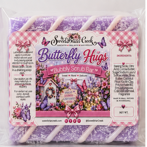 Butterfly Hugs Bubbly Scrub Body Bars