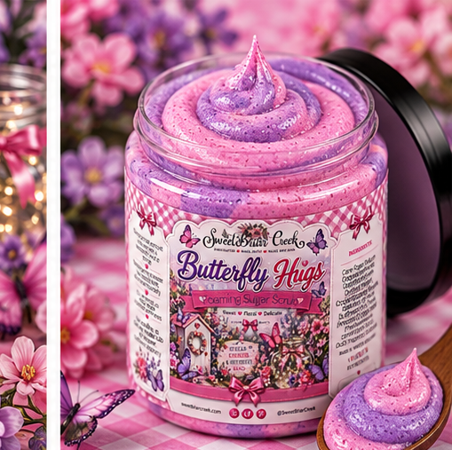 Butterfly Hugs Foaming Sugar Scrub