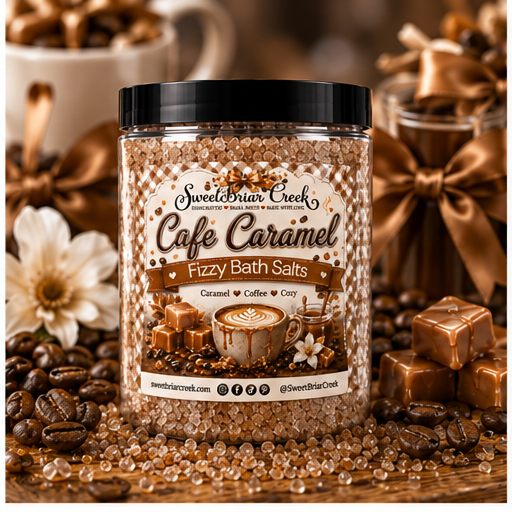 Cafe Caramel Fizzy Bath Salt Soak