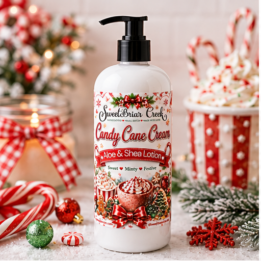 Candy Cane Cream Shea  & Aloe Body Lotion