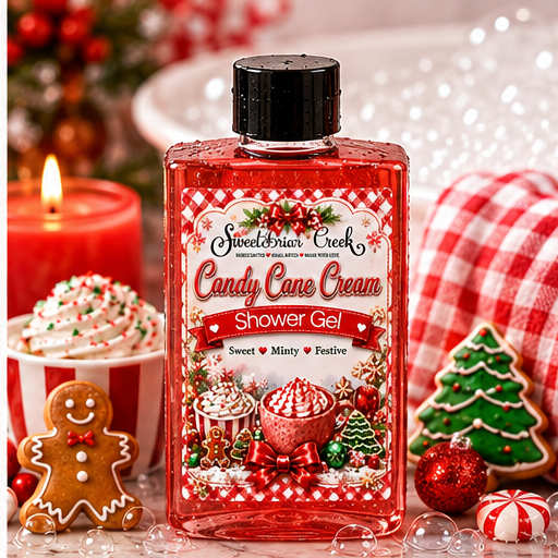Candy Cane Cream Shower Gel + Bubble Bath
