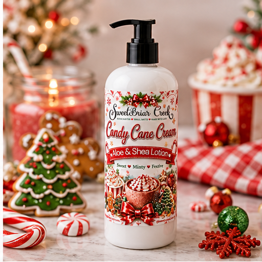 Candy Cane Cream Shea  & Aloe Body Lotion