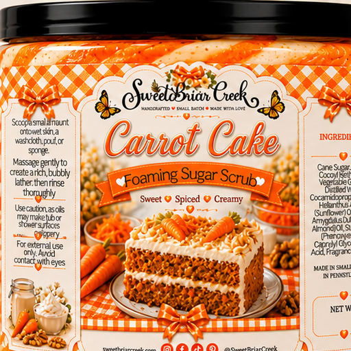Carrot Cake Foaming Sugar Scrub