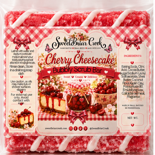 Cherry Cheesecake Bubbly Scrub Body Bars