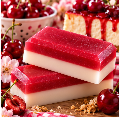 Cherry Cheesecake Coconut Milk Glycerin Soap