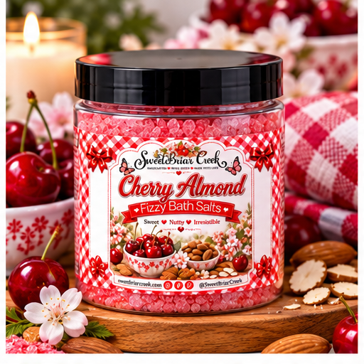 Cherry Almond Fizzy Bath Salt Soak