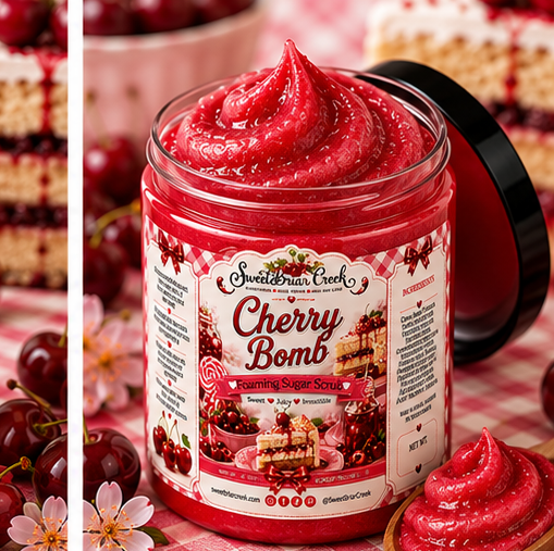 Cherry Bomb Foaming Sugar Scrub