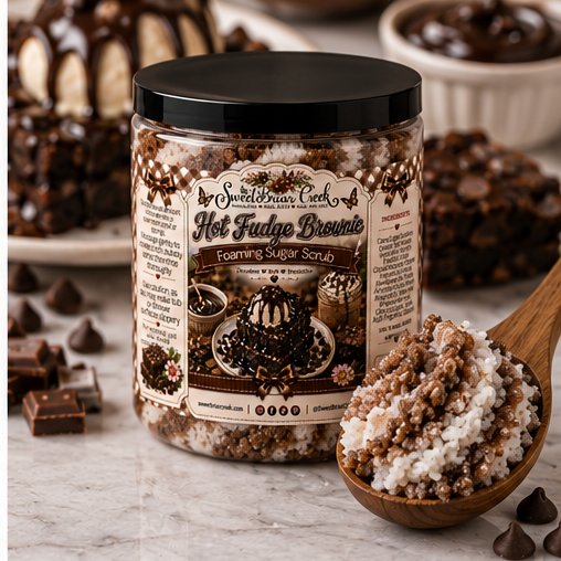 Hot Fudge Brownie Foaming Sugar Scrub