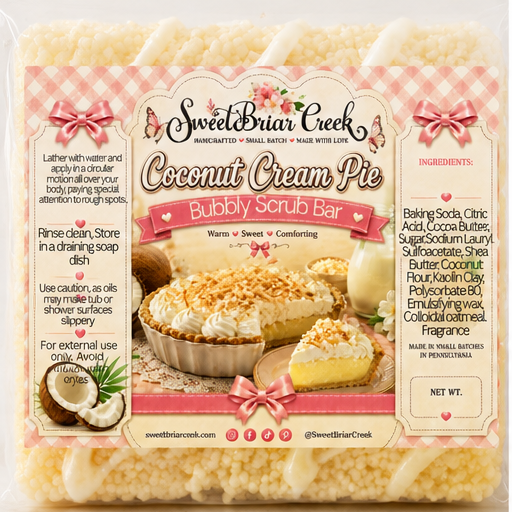 Coconut Cream Bubbly Scrub Body Bars