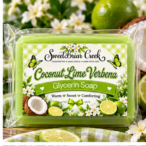 Coconut Lime Verbena Coconut Milk Glycerin Soap