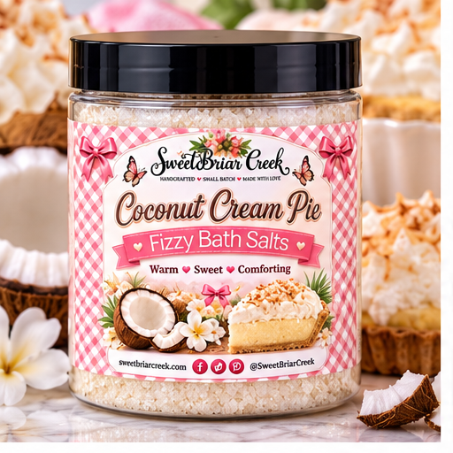 Coconut Cream Pie Fizzy Bath Salt Soak
