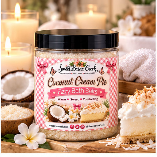 Coconut Cream Pie Fizzy Bath Salt Soak