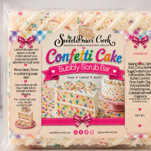 Confetti Cake Coffee Bubbly Scrub Body Bars