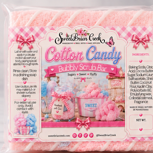 Cotton Candy Bubbly Scrub Body Bars