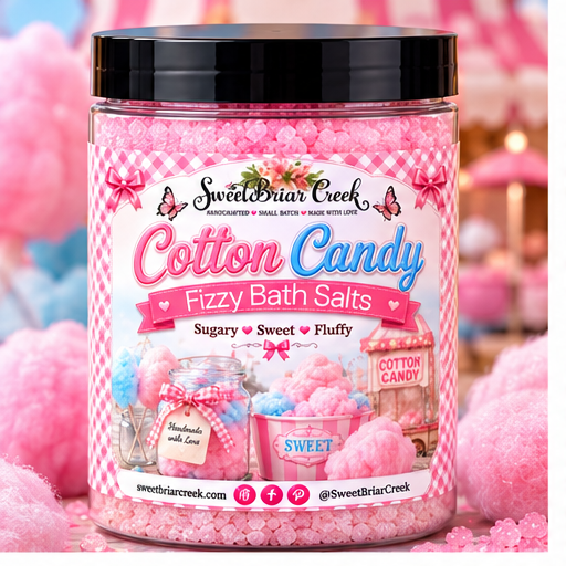 Cotton Candy Fizzy Bath Salt Soak