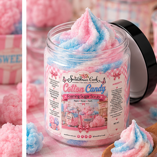 Cotton Candy Foaming Sugar Scrub