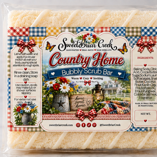 Country Home Coffee Bubbly Scrub Body Bars