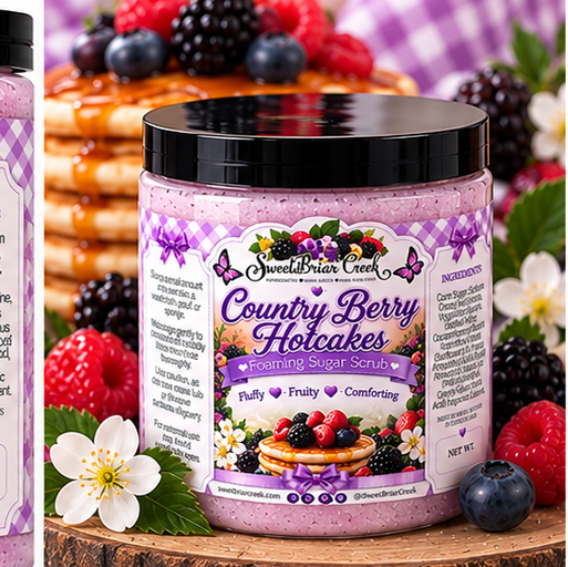 Country Berry Hotcakes Foaming Sugar Scrub