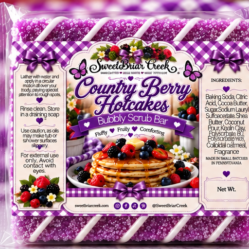 Country Berry Hotcakes Bubbly Scrub Body Bars