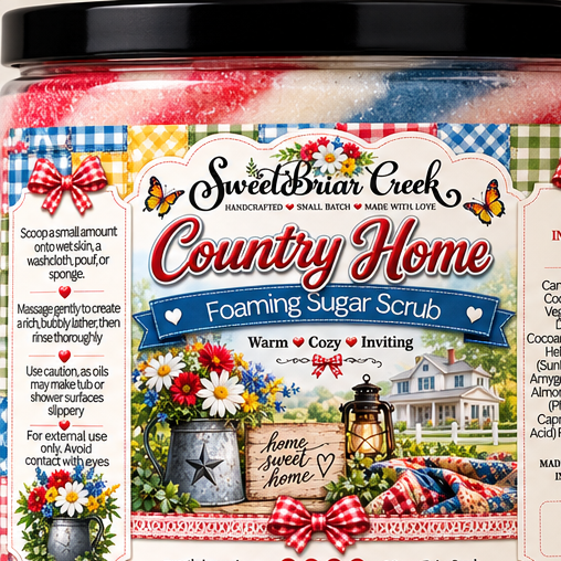 Country Home Foaming Sugar Scrub