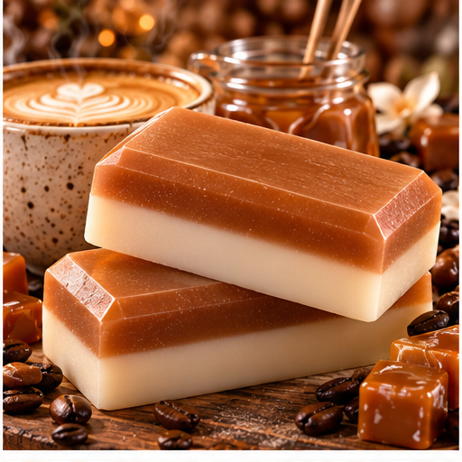 Café Caramel Coconut Milk Glycerin Soap