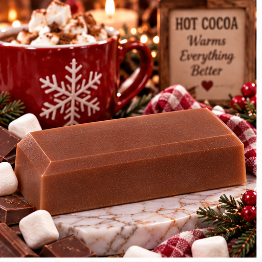 Hot Cocoa Marshmallow Coconut Milk Glycerin Soap