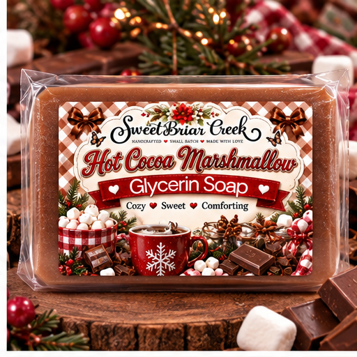 Hot Cocoa Marshmallow Coconut Milk Glycerin Soap