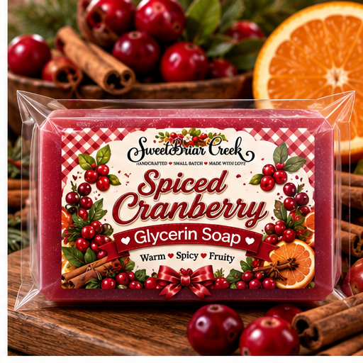Spiced Cranberry Coconut Milk Glycerin Soap