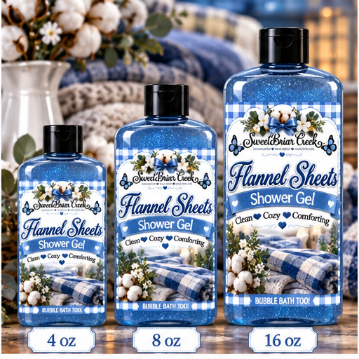 Flannel Sheets Shower Gel + Bubble Bath