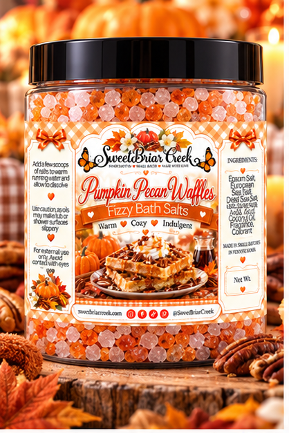 Pumpkin Pecan Waffles Fizzy Bath Salt Soak