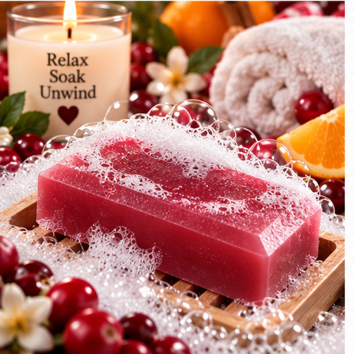 Cranberry Orange Cobbler Coconut Milk Glycerin Soap
