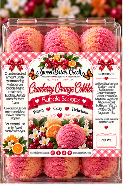 Cranberry Orange Cobbler Bubble Scoop