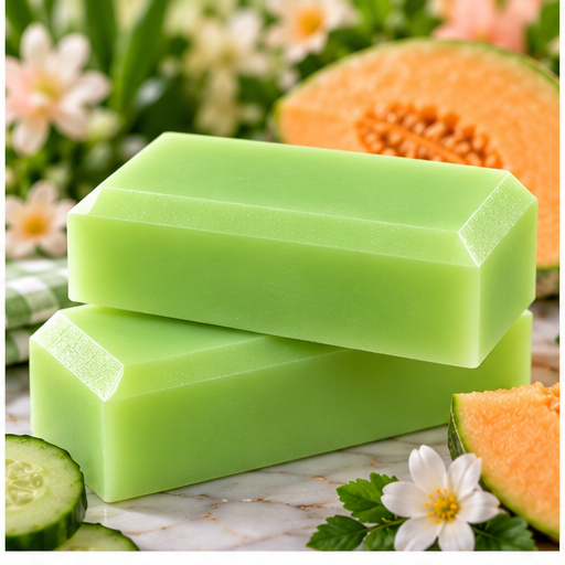 Cucumber Melon Coconut Milk Glycerin Soap
