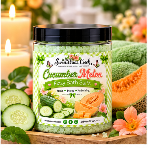 Cucumber Melon Fizzy Bath Salt Soak