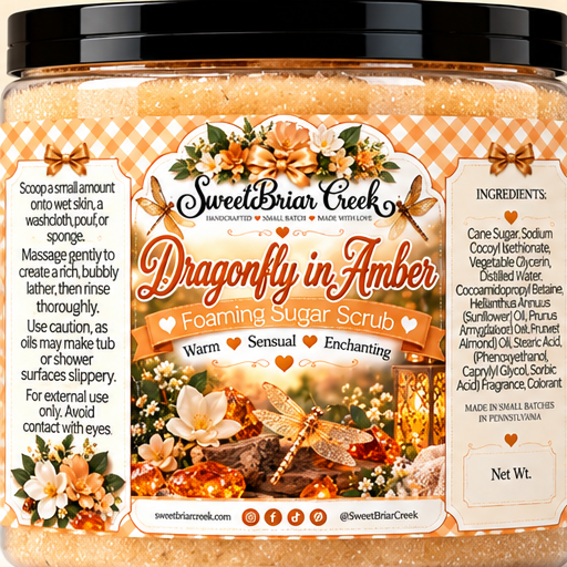 Dragonfly in Amber Foaming Sugar Scrub