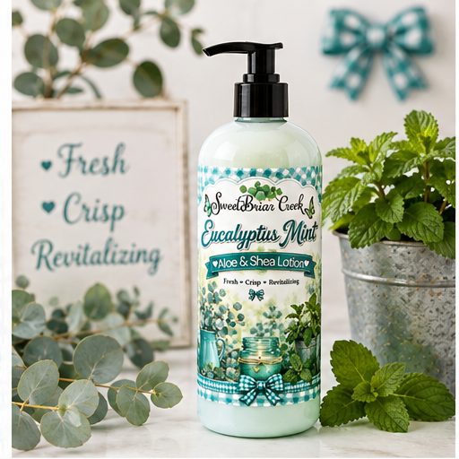 Eucalyptus Mint Shea  & Aloe Body Lotion
